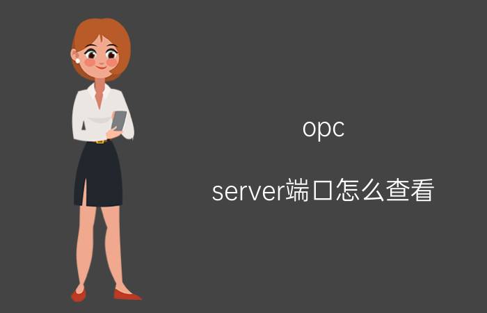 opc server端口怎么查看